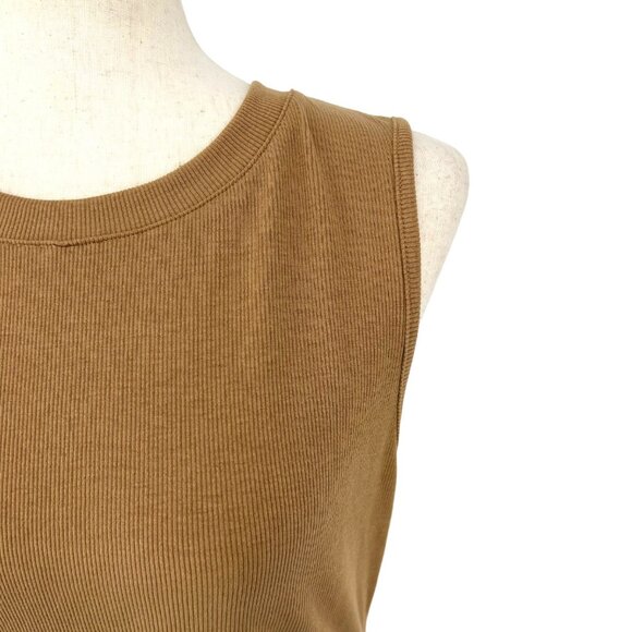 NWT Glosse Side Tie Ruched Ribbed Dress | Large - Picture 2 of 6